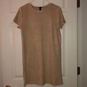 Suede T Shirt Dress
